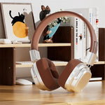 Retro On-Ear Wireless Headset Bluetooth Talking Headset Surround Sound Headset Bluetooth 5.3 DR02